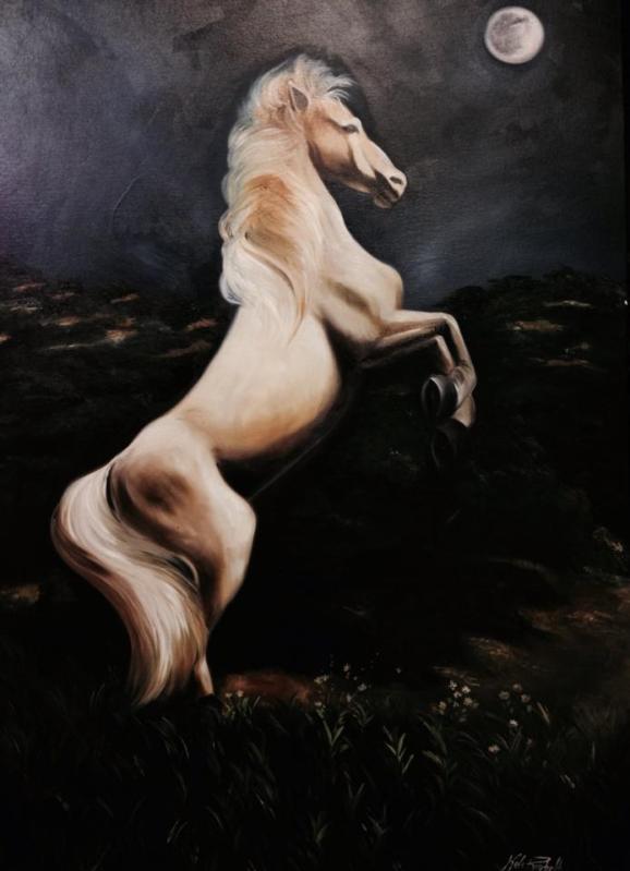 Cavalo Branco 70x100cm