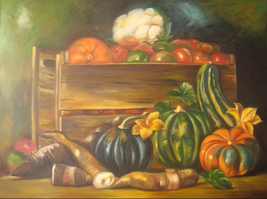 Natureza morta com Legumes