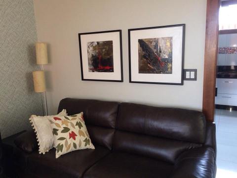 duo abstrato 60x60cm