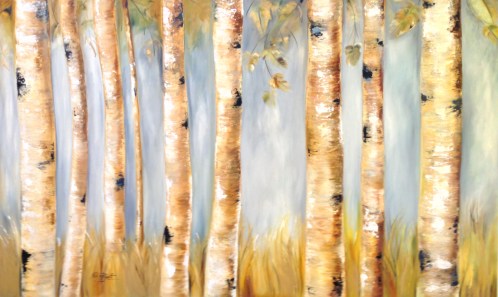 ARVORES EM TRONCO, ÓLEO SOBRE TELA