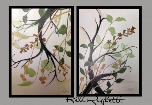 DUO COMPOSIÇÃO FOLHAGENS TONS VERDE