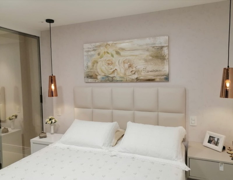 Quadro de Rosas brancas óleo sobre tela 